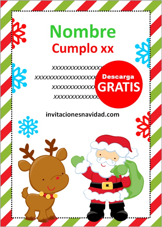 invitaciones para fiesta de navidad en español