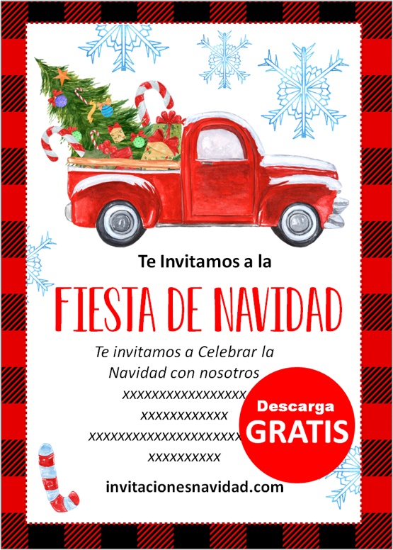 invitaciones de navidad en español