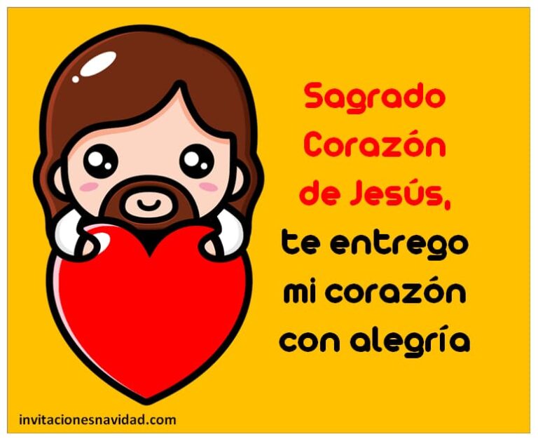 Oracion Al Sagrado Corazon De Jesus Para Niños invitacionesnavidad.com
