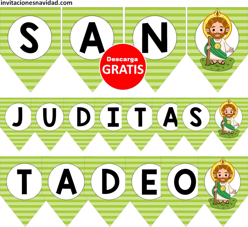 plantillas de San Juditas Tadeo